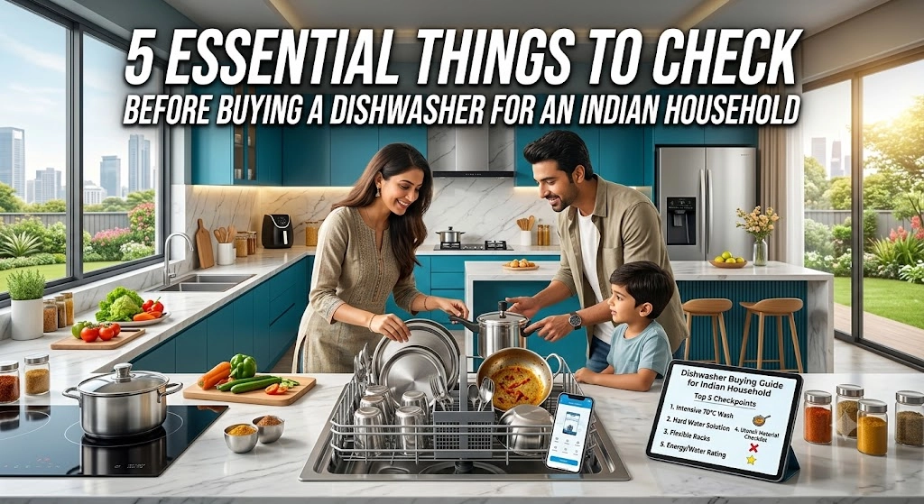 5 Things to Check Before Buying a Dishwasher for an Indian Household