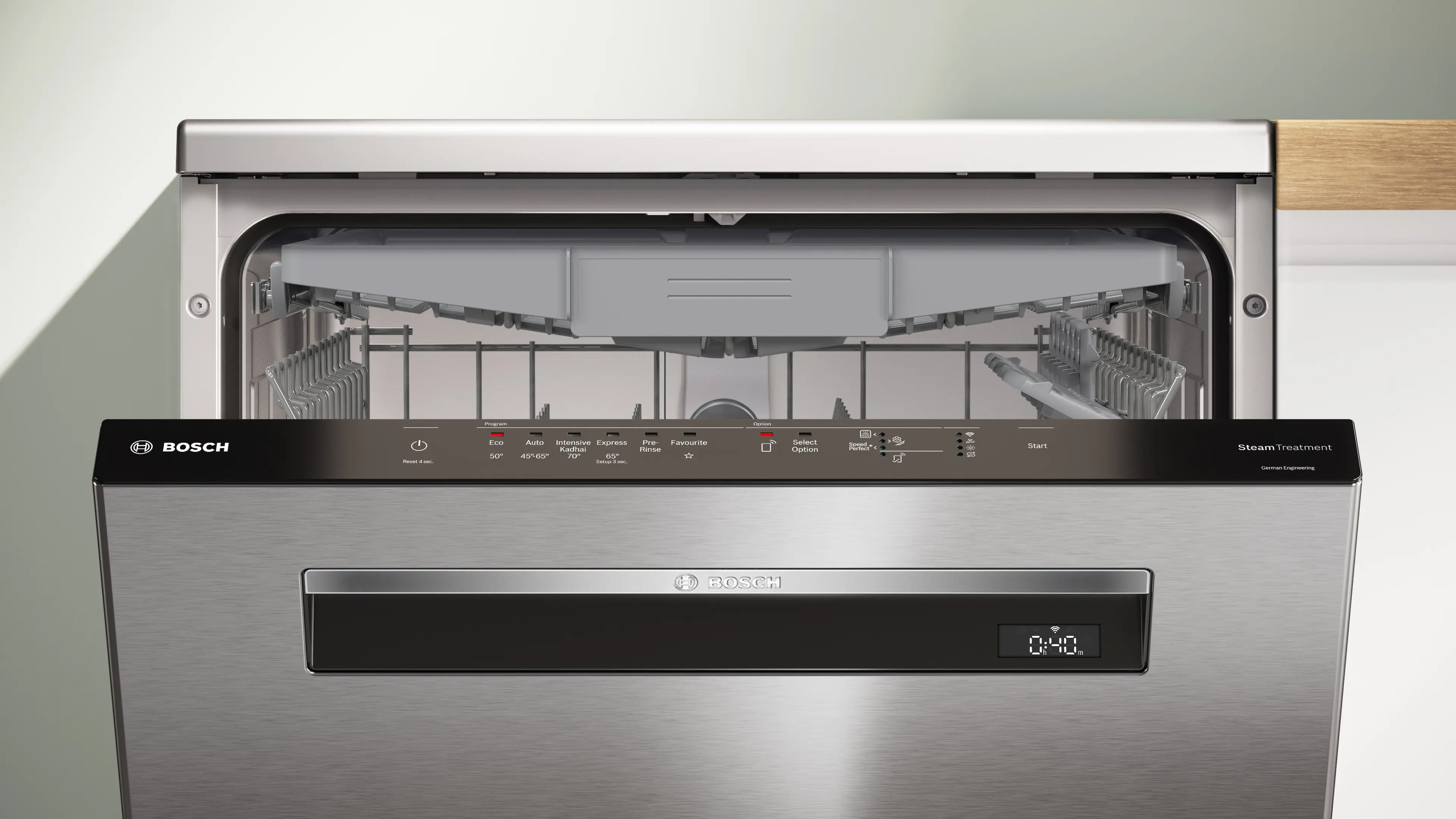 BOSCH Series 6 Bosch free-standing dishwasher 60 cm Brushed steel anti-fingerprint SMP6HMI00I