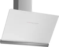 BOSCH Series 8 Wall-Mounted Cooker Hood 90 cm clear glass white printed, White DWK98PR20I | Main Image