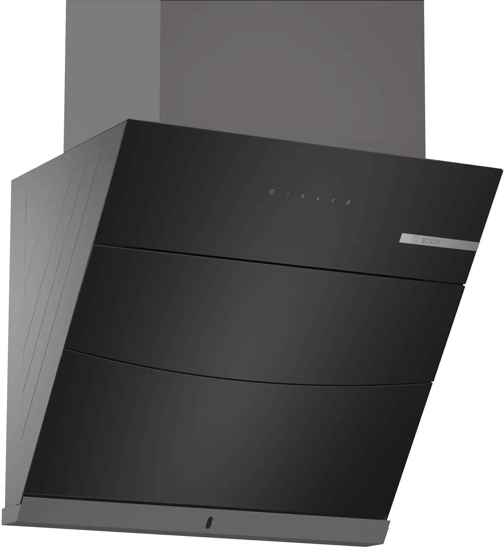 BOSCH Series 4 Wall-Mounted Cooker Hood 60 cm Black DWKF68G60I