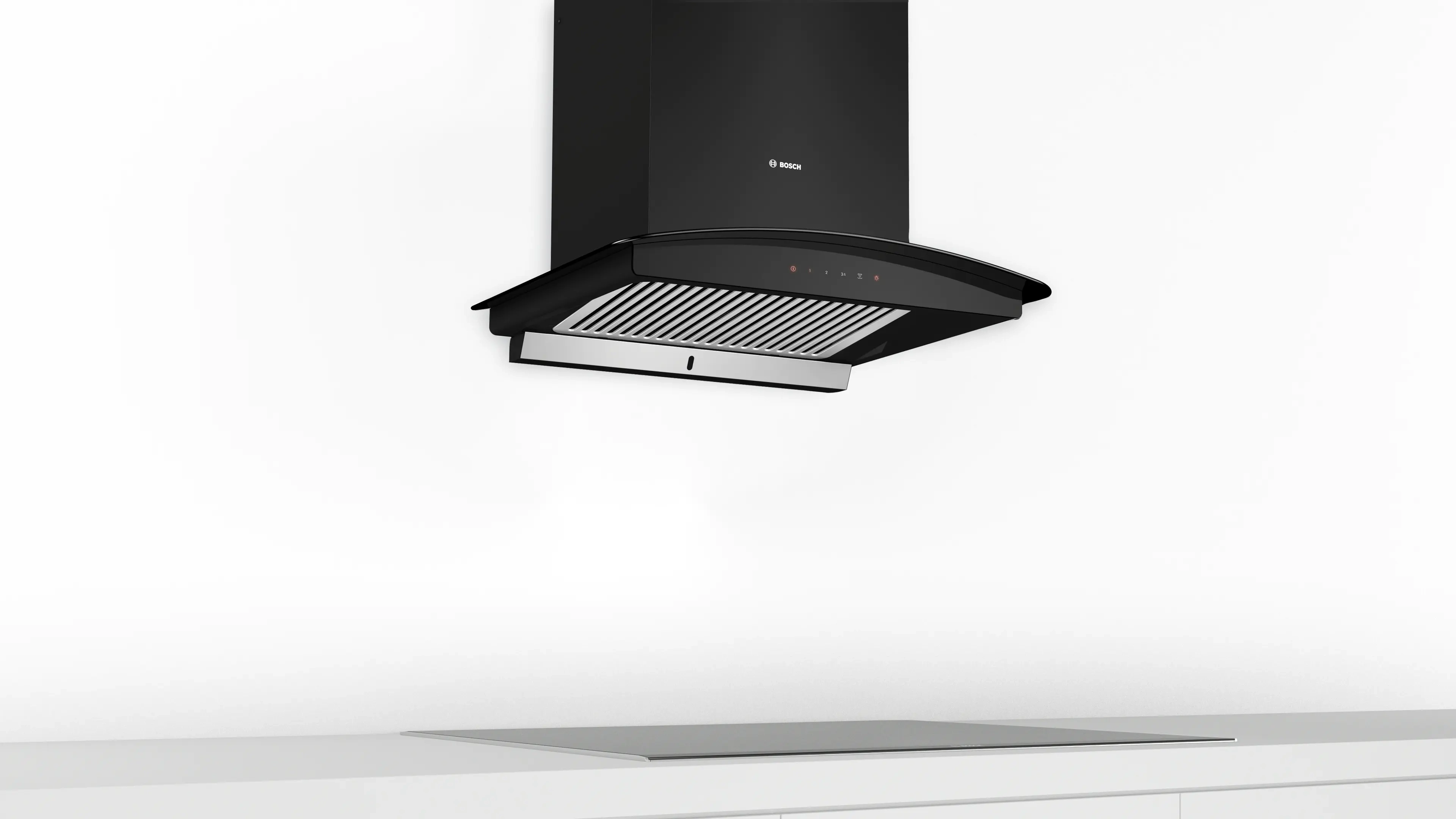 BOSCH Series 4 Wall-Mounted Cooker Hood 60 cm Matt black DWHA68G60I | Hover Image